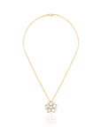 Kundan Polki Gold Floral Chain Necklace Set