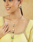 Kundan Gold Layered Necklace Set