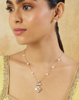 Kundan Pearl Short Necklace Set