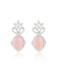 Pink Zircon Choker Necklace Set