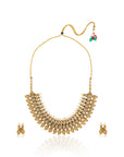 Pearl Temple Gold Necklace Set