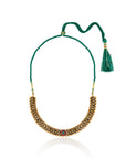 Ruby Temple Gold Traditional Necklace Set