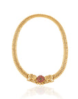 Elephant Temple Gold Necklace Set
