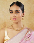 Elephant Temple Gold Necklace Set