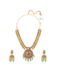 Temple Gold Long Necklace Set
