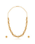 Floral Temple Gold Necklace Set