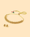 Gold Coin Temple Necklace Set