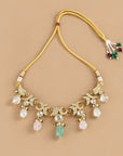Kundan Crescent Choker Necklace Set