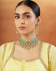 Kundan Mint Choker Set