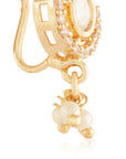 Kundan Gold Small Nose Ring