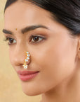 Kundan Gold Nose Ring for Women