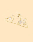 Zircon Leaf Palm Cuff