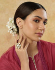 Gold Kundan Rani Statement Ring