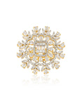 White Zircon Cocktail Ring