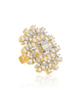 White Zircon Cocktail Ring