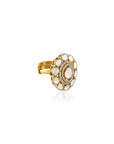 Festive Kundan Gold Statement Ring