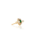 Kundan Polki Emerald Gold Two Finer Ring