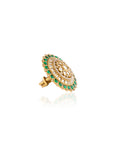 Vrinda Statement Kundan Polki Ring