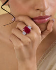 Behad Zircon Statement Ring