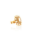 Kundan Gold Square Statement Ring