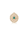 Kundan Emerald Gold Festive Ring