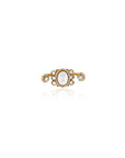 Kundan Gold Two-Finger Cocktail Ring