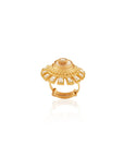 Antique Gold Kundan Polki Statement Ring