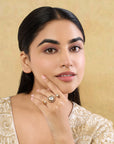 Mrinala Kundan Polki Ring