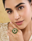 Lavana Kundan Polki Ring