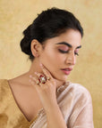 Kanavi Kundan Polki Ring