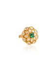 Kundan Gold Emerald Ring