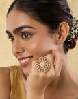 Kundan Gold Bridal Cocktail Ring