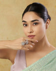 Zarvini Zircon Statement Ring