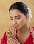 Lishaya Kundan Polki Ring