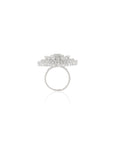 Diamante Zircon Statement Silver Ring