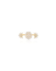 Zircon Two Finger Statement Ring