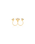 Zircon Two Finger Statement Ring