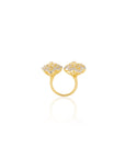 Zircon Gold Two-Headed Ring