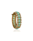 Heera Panna Cuff Bracelet