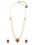 Manik Pearl Cocktail Necklace Set