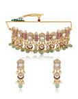 Manik Panna Statement Necklace Set