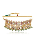 Manik Panna Statement Necklace Set
