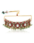 Manik Panna Choker Necklace Set