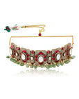 Manik Panna Choker Necklace Set
