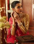 Kundan Drops Three Layered Set