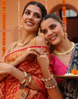 Pearl Temple Statement Bangles