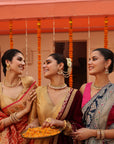 Pearl Temple Statement Bangles
