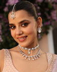 Pearl Zirconia Necklace Set