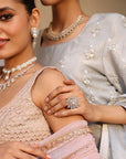 Pearl Zirconia Necklace Set