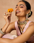 Kundan Necklace and Earrings Set